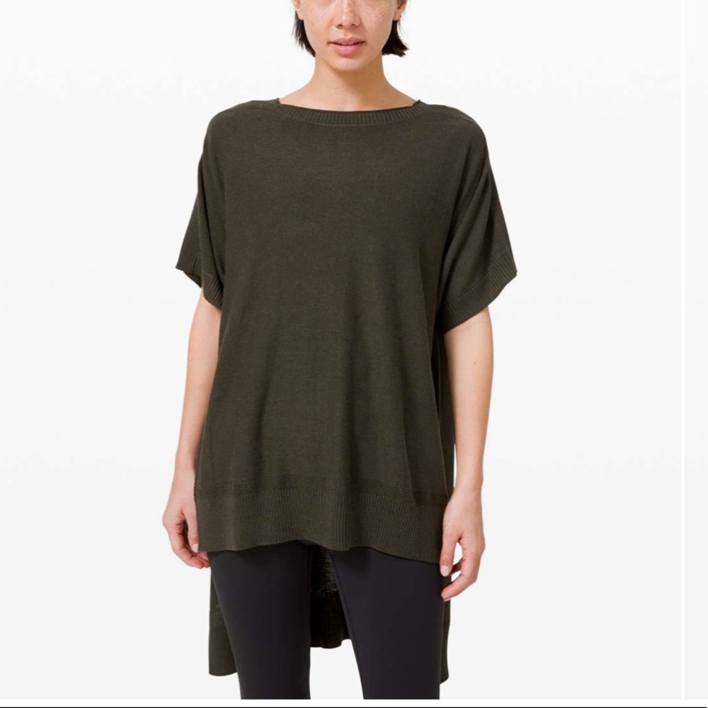 Lululemon Be At Ease Poncho Dark Olive
